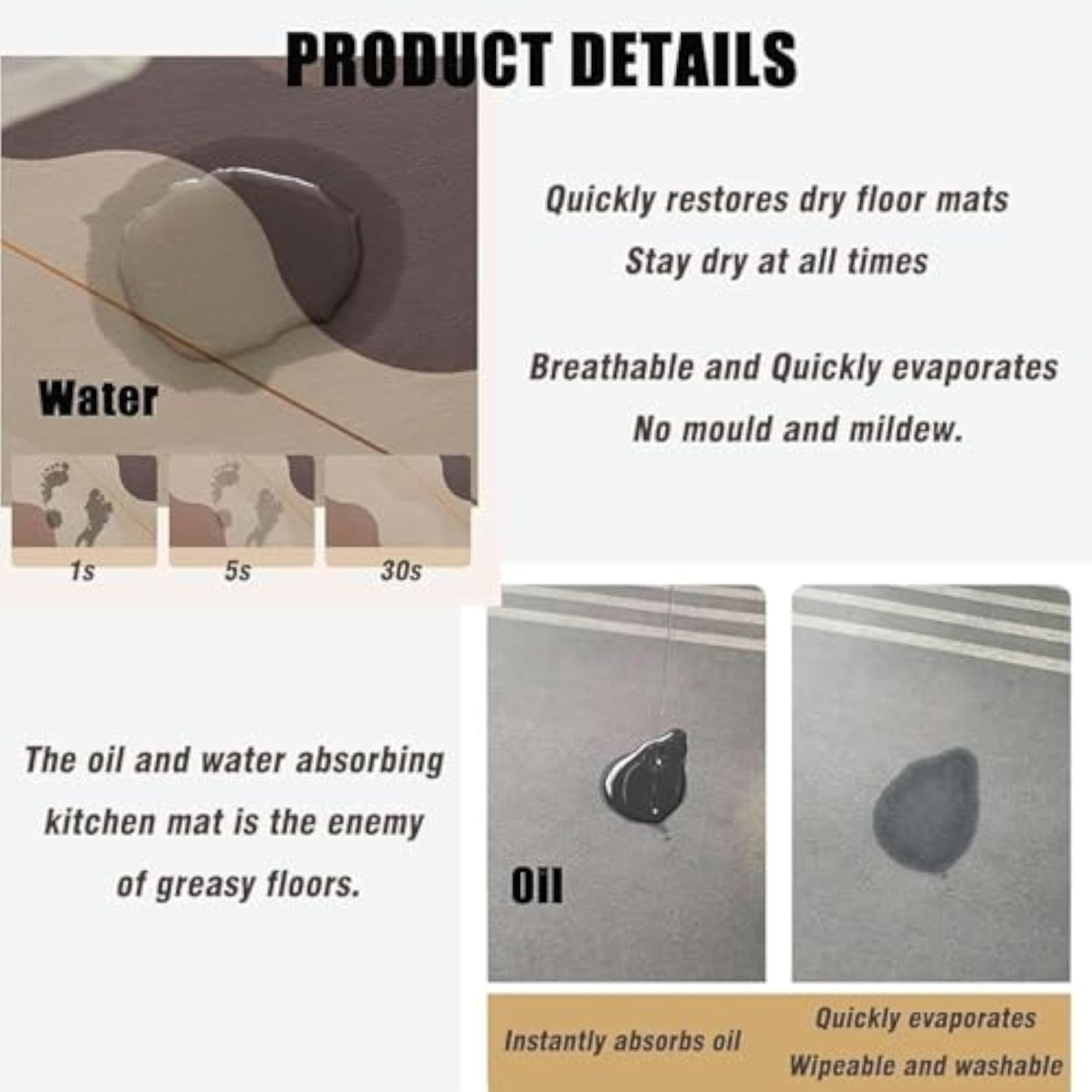 Anti Fatigue Kitchen Rug Sets 2 Piece Non Slip Mats